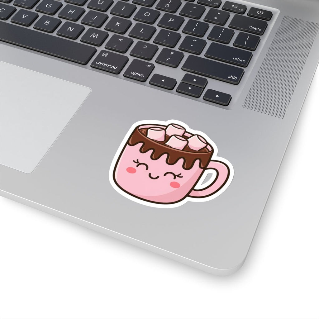 Cute Hot Cocoa Vinyl Sticker, 3" x 2.8"
