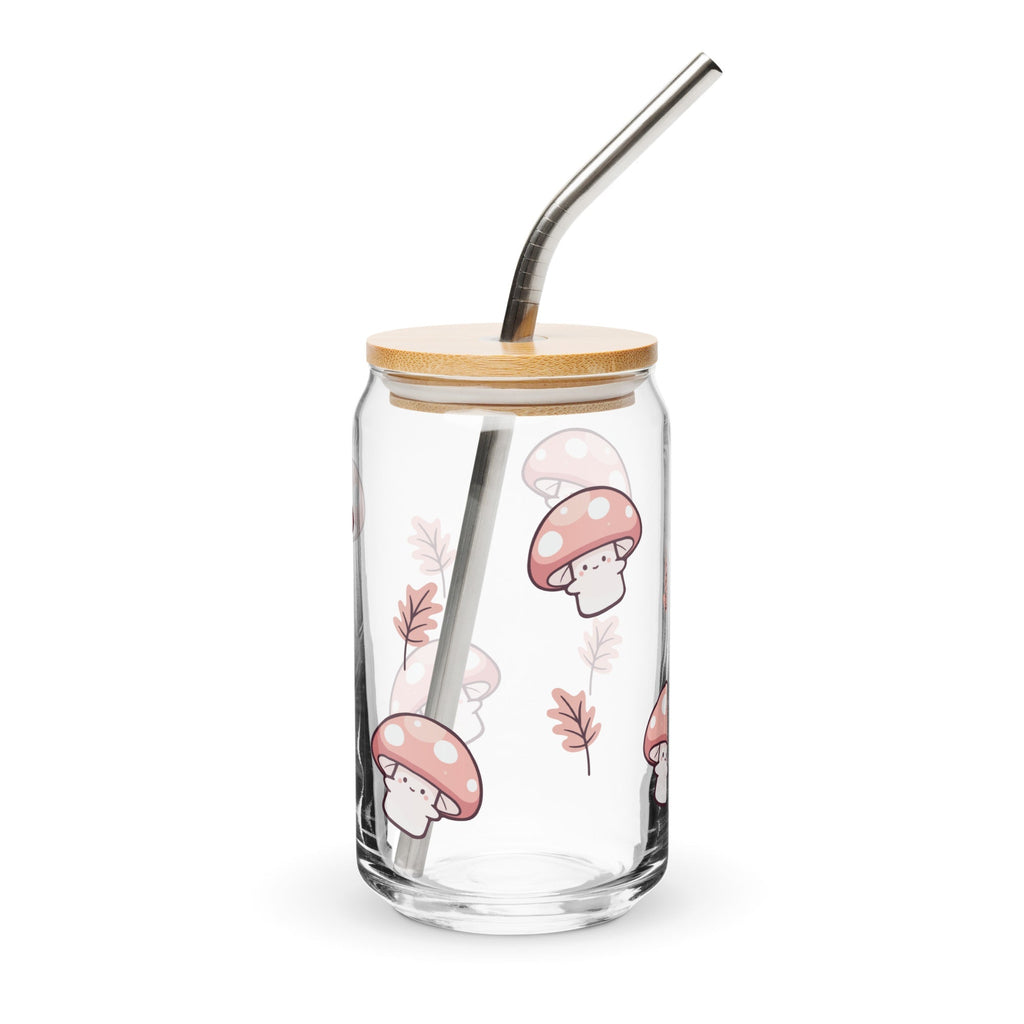 Cute Mushrooms 16 oz. Glass Cup