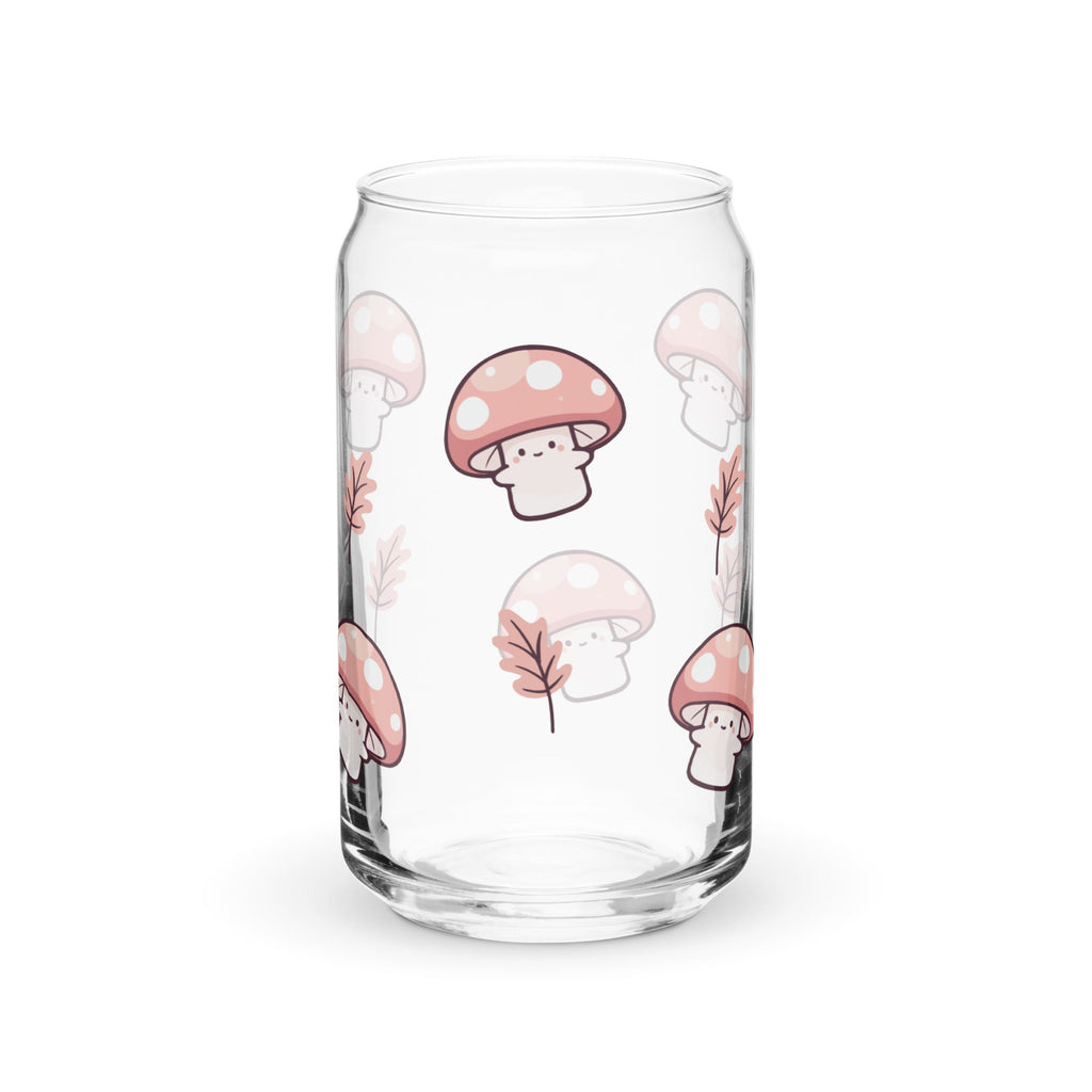 Cute Mushrooms 16 oz. Glass Cup