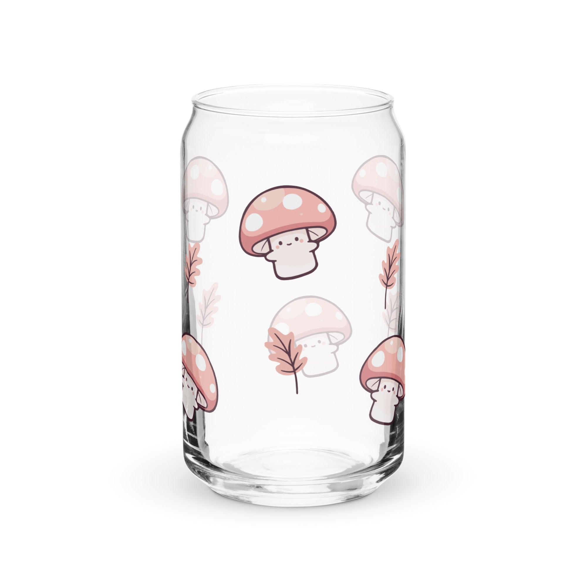 Cute Mushrooms 16 oz. Glass Cup