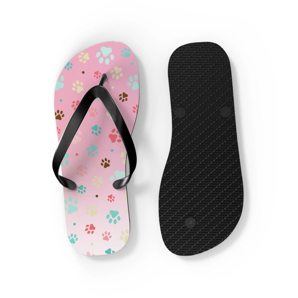 Cute Paw Print Flip Flops for Animal Lovers