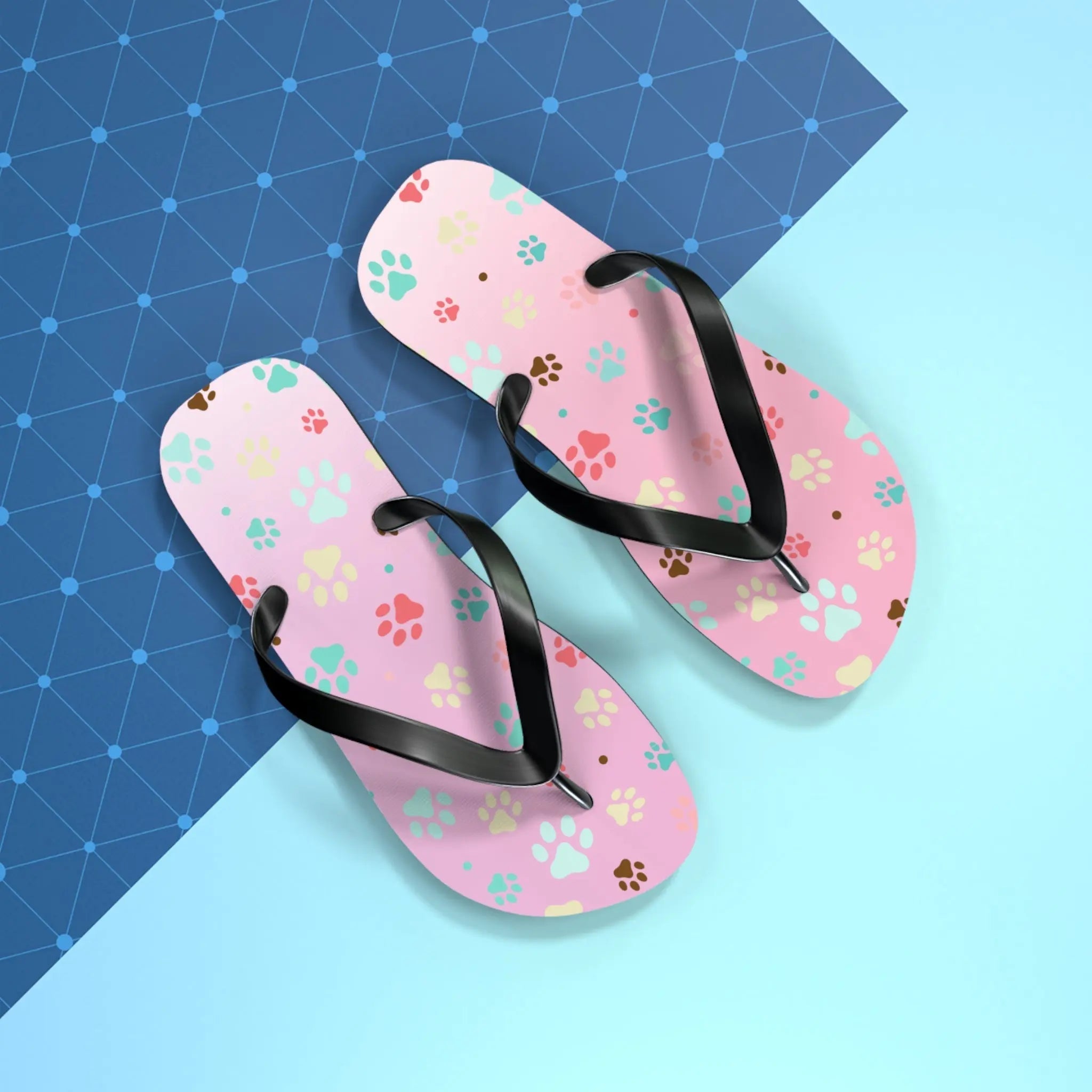 Cute Paw Print Flip Flops for Animal Lovers
