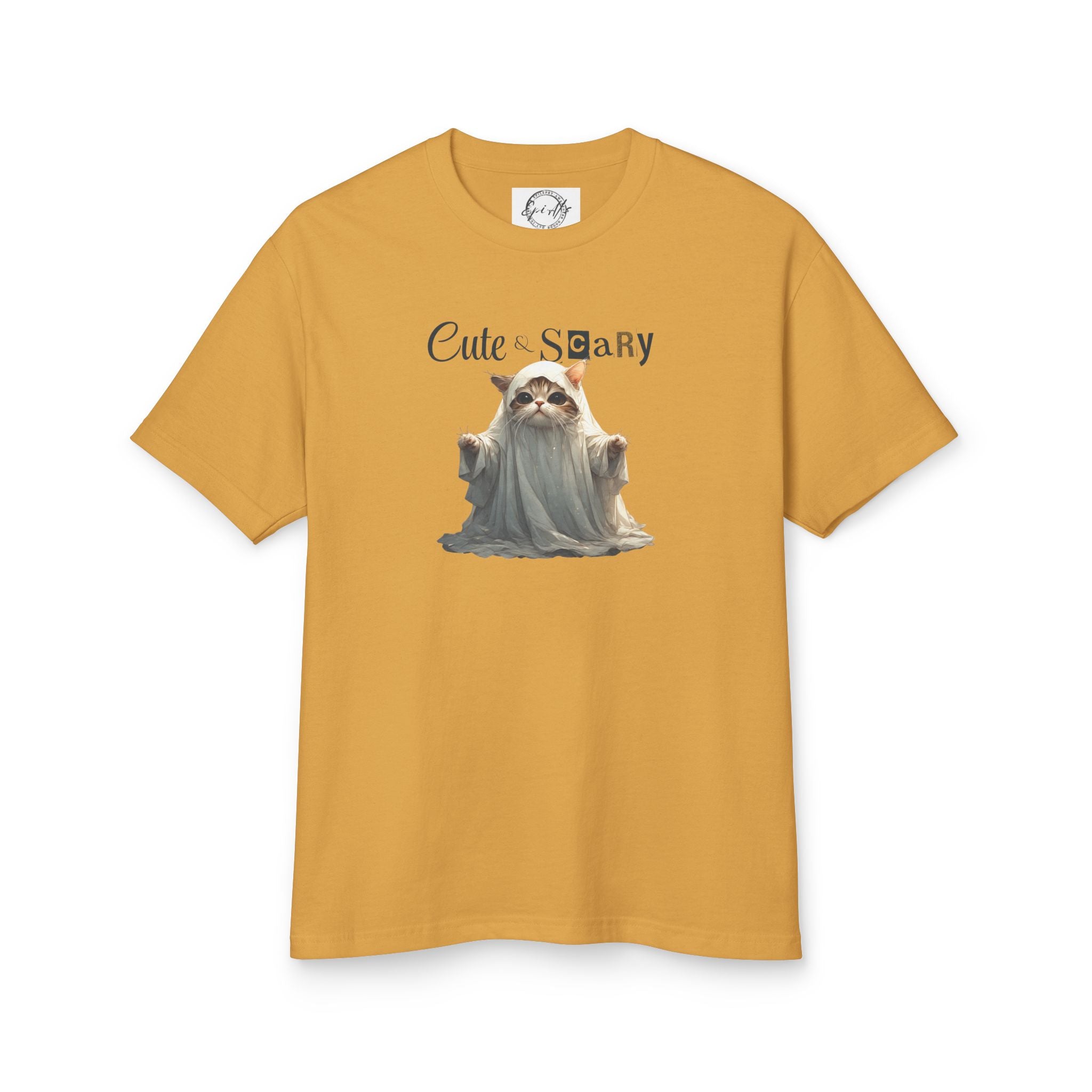 Cute Scary Ghost Kitty Unisex Tee for Spooky Style