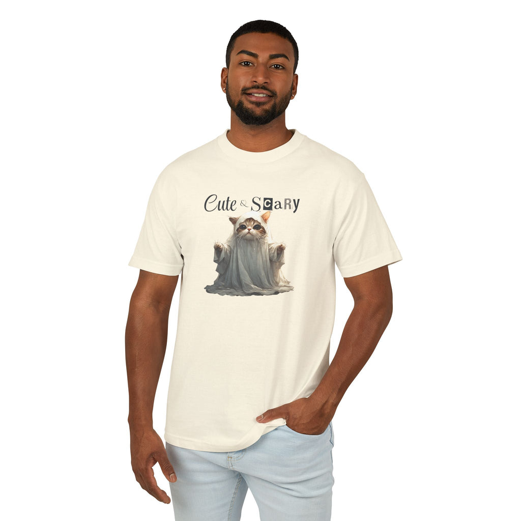 Cute Scary Ghost Kitty Unisex Tee for Spooky Style