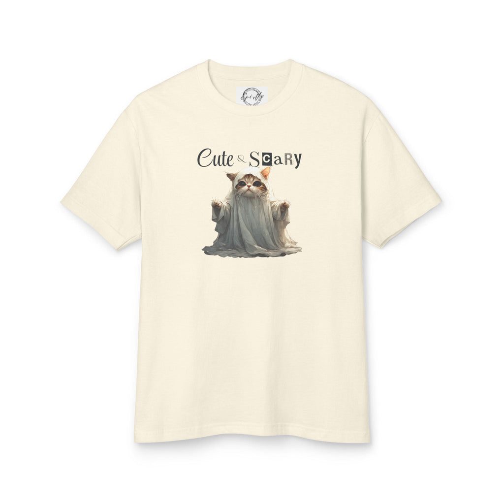 Cute Scary Ghost Kitty Unisex Tee for Spooky Style