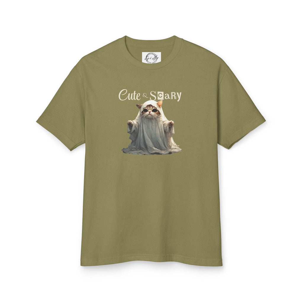 Cute Scary Ghost Kitty Unisex Tee for Spooky Style