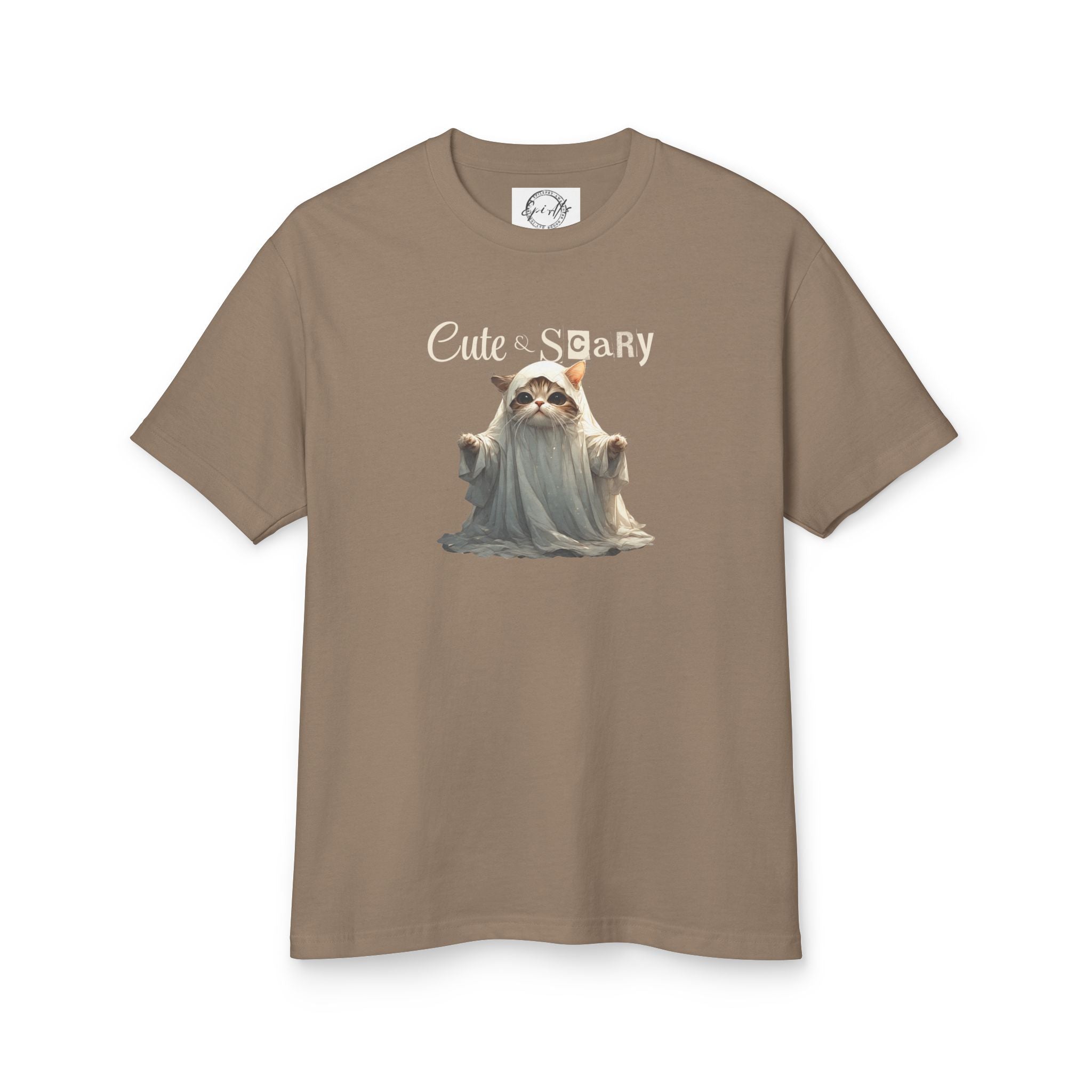Cute Scary Ghost Kitty Unisex Tee for Spooky Style