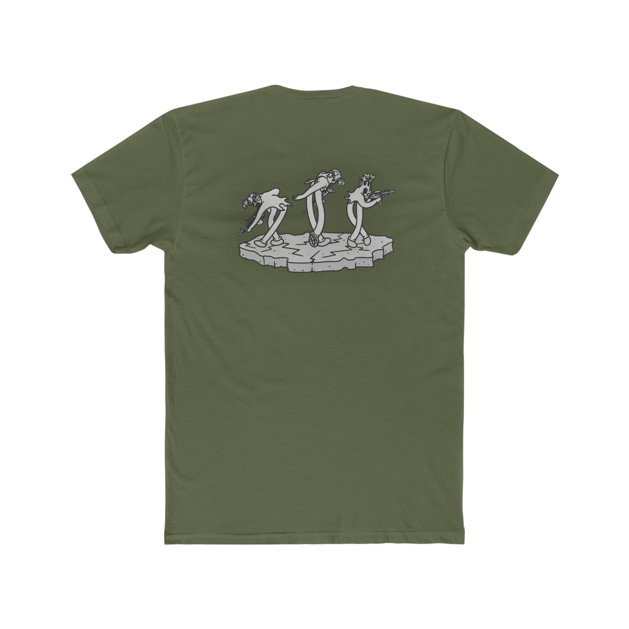3 Dancing Ghosts (Psyops) - Crew Tee