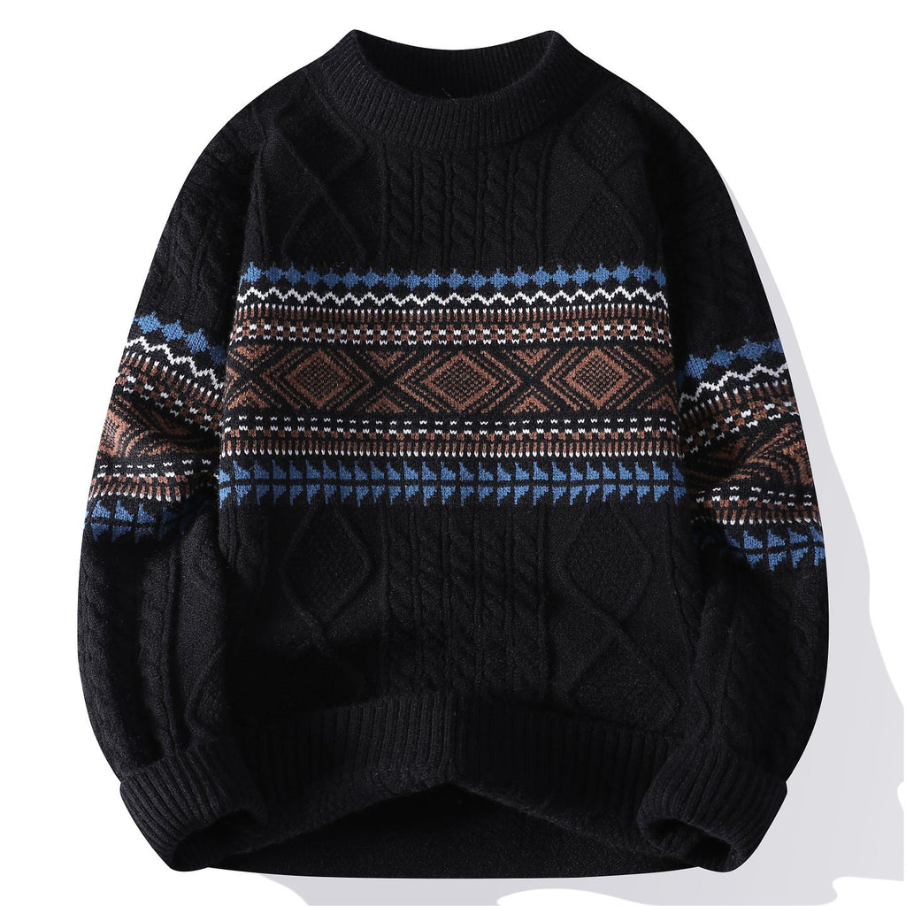Autumn And Winter Fashion Trend Mock Neck Sweater Men