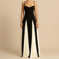 Color Contrast Sling Dress