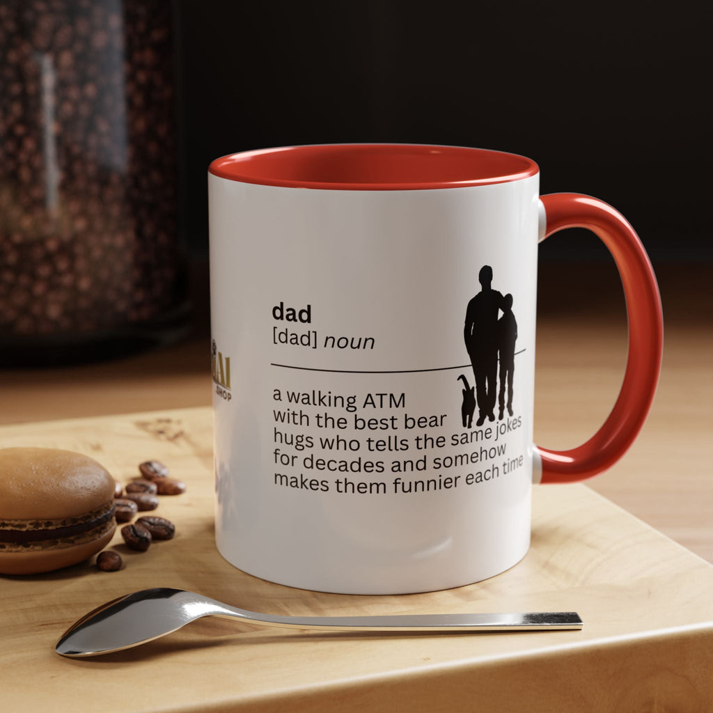 Dad ATM Accent Coffee Mug - Perfect Gift for Dads