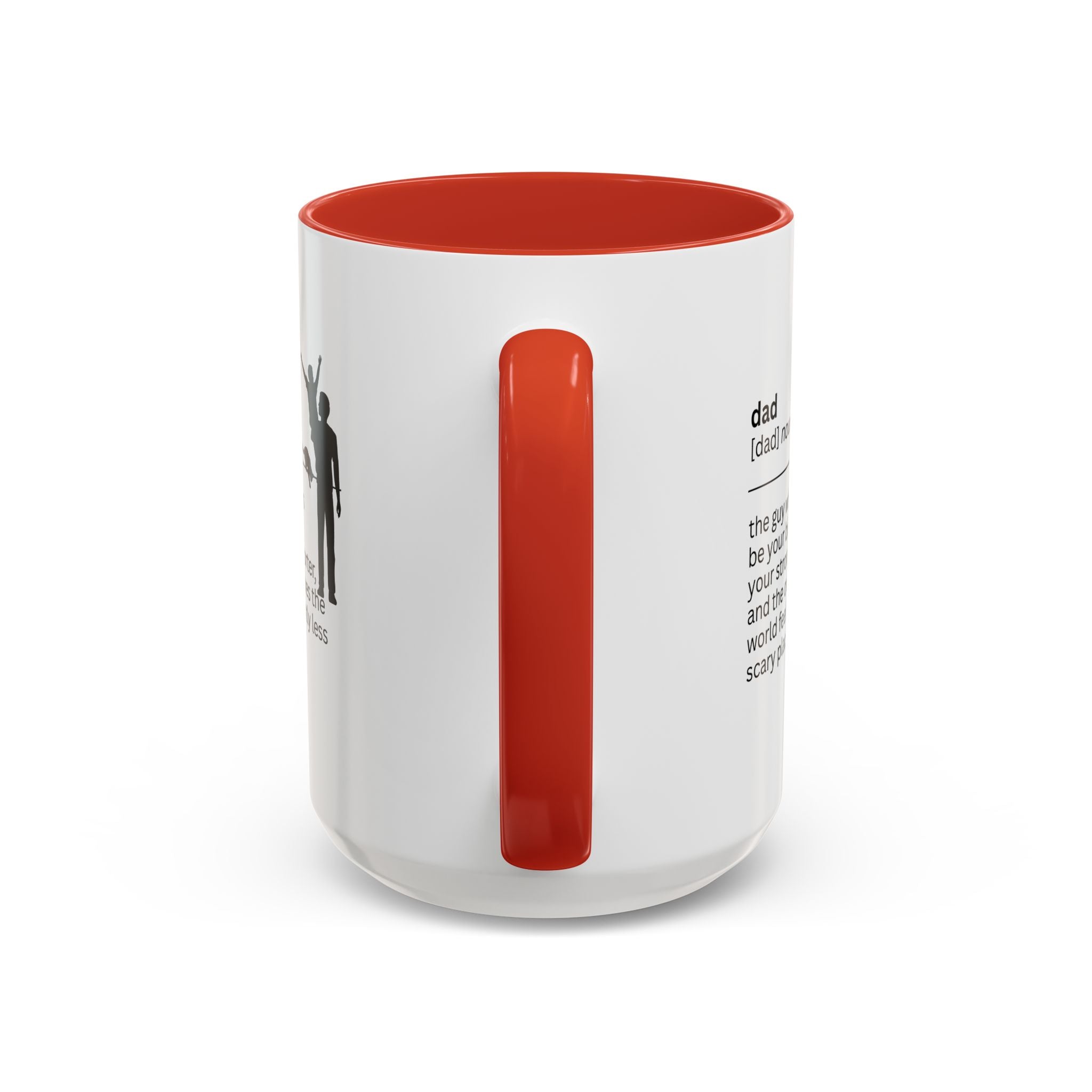 Dad Biggest Fan Accent Coffee Mug - Perfect Gift for Dads
