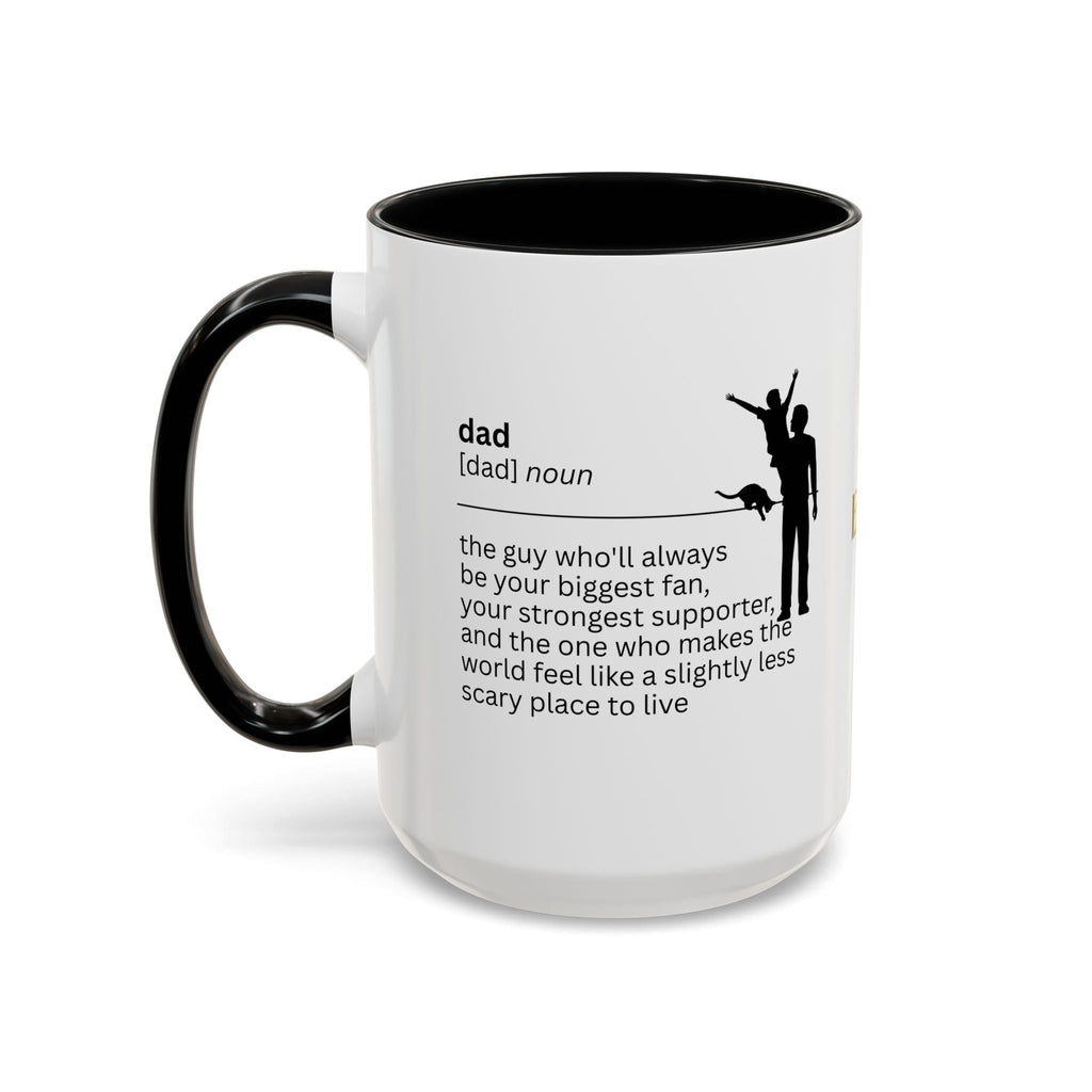 Dad Biggest Fan Accent Coffee Mug - Perfect Gift for Dads