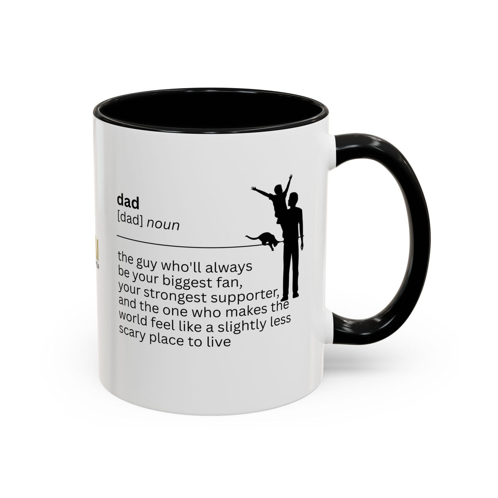 Dad Biggest Fan Accent Coffee Mug - Perfect Gift for Dads