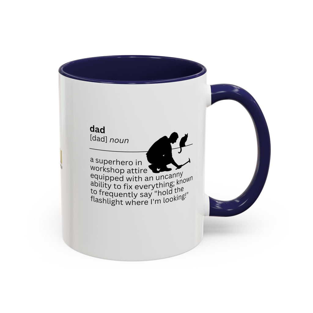 Dad Flashlight Accent Coffee Mug - Perfect Gift for Dads