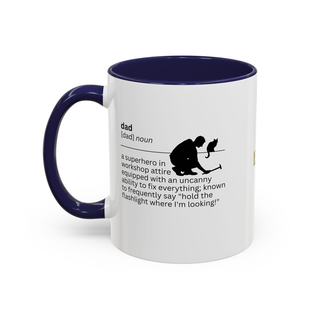 Dad Flashlight Accent Coffee Mug - Perfect Gift for Dads