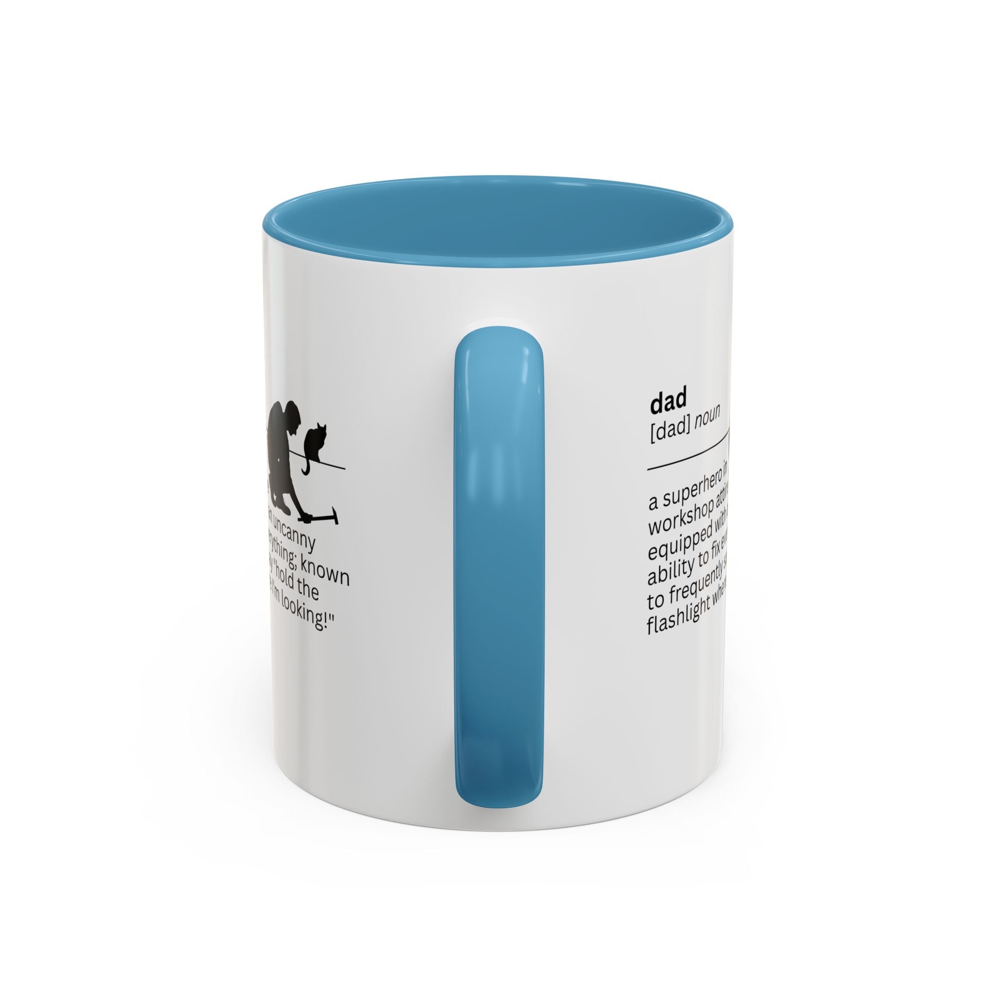 Dad Flashlight Accent Coffee Mug - Perfect Gift for Dads