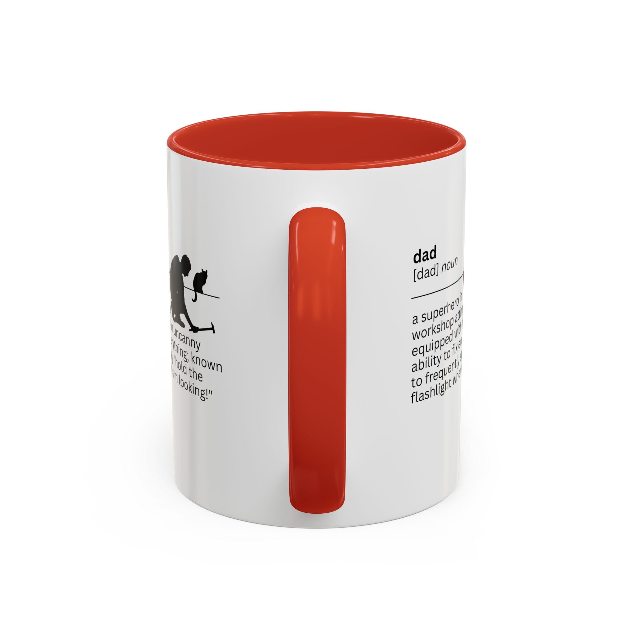 Dad Flashlight Accent Coffee Mug - Perfect Gift for Dads