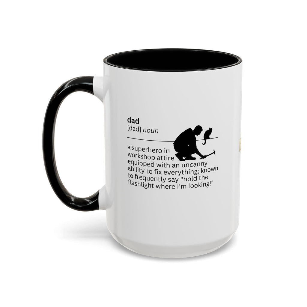 Dad Flashlight Accent Coffee Mug - Perfect Gift for Dads