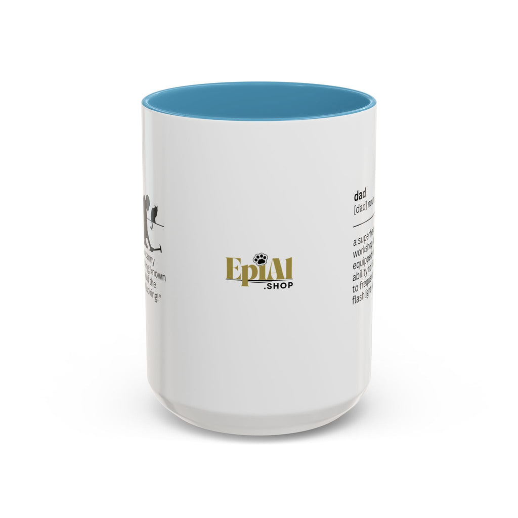 Dad Flashlight Accent Coffee Mug - Perfect Gift for Dads