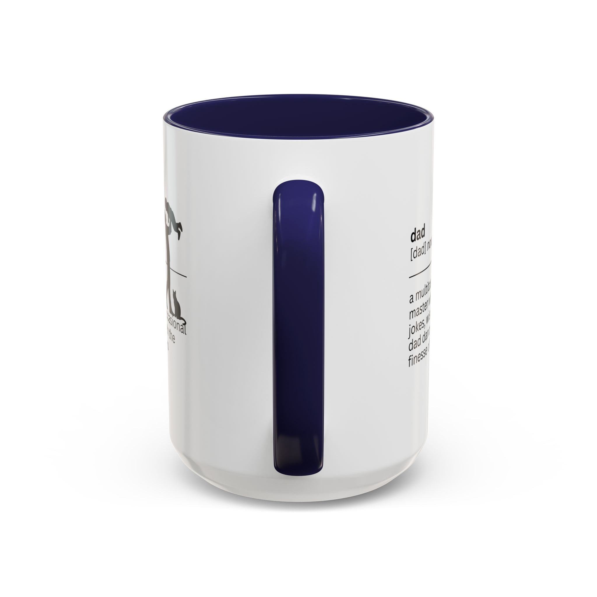 Dad Multitasking Accent Coffee Mug - Perfect Gift for Dads