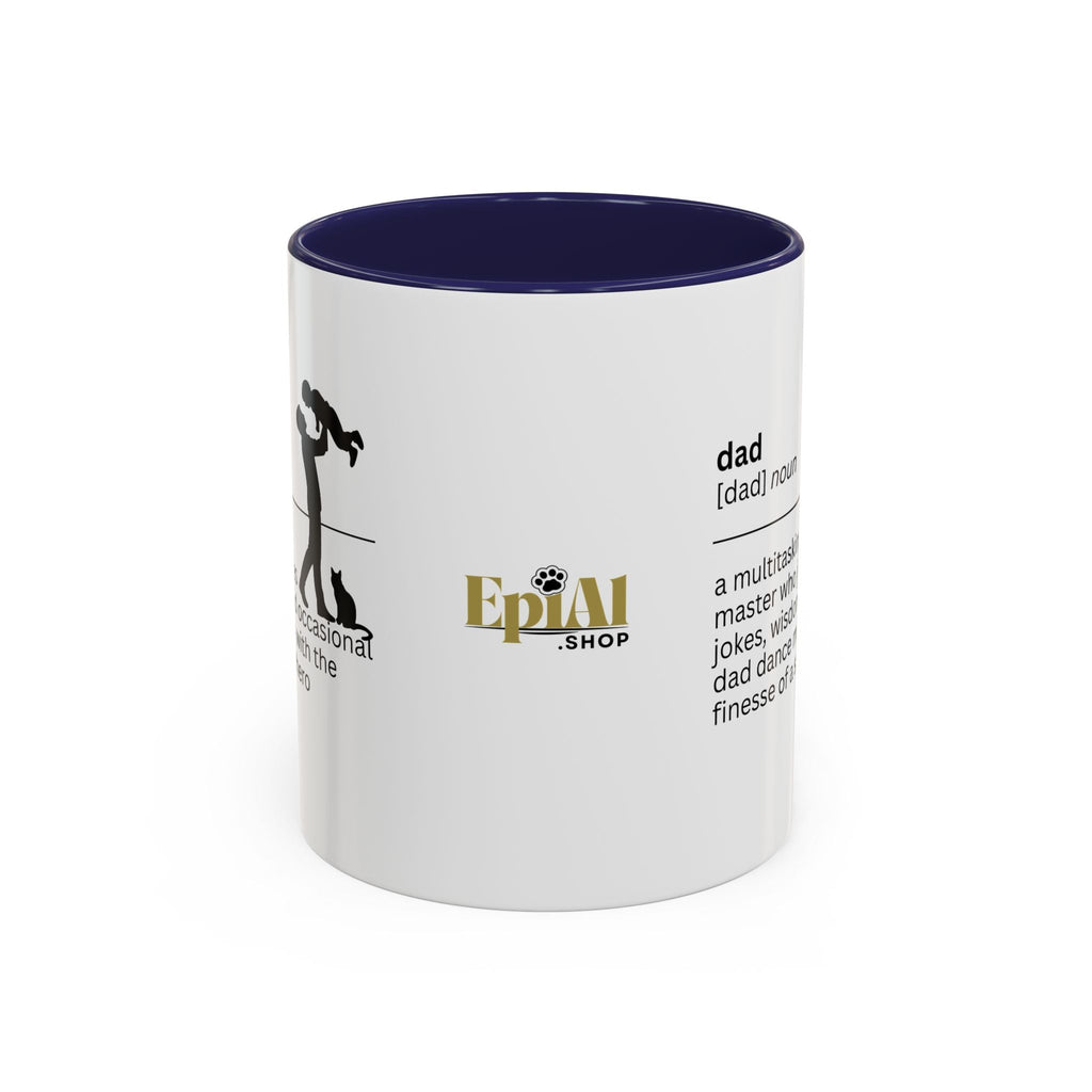 Dad Multitasking Accent Coffee Mug - Perfect Gift for Dads