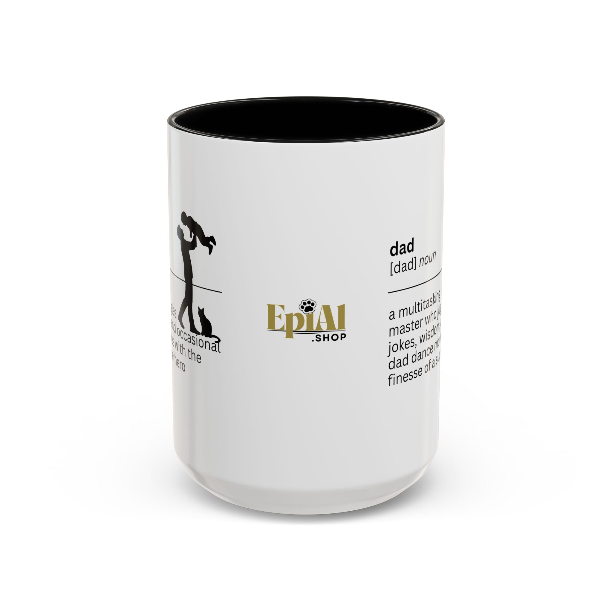 Dad Multitasking Accent Coffee Mug - Perfect Gift for Dads