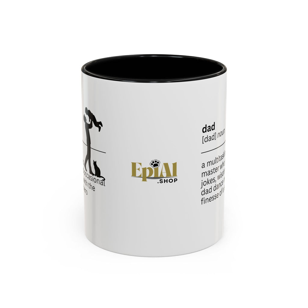 Dad Multitasking Accent Coffee Mug - Perfect Gift for Dads