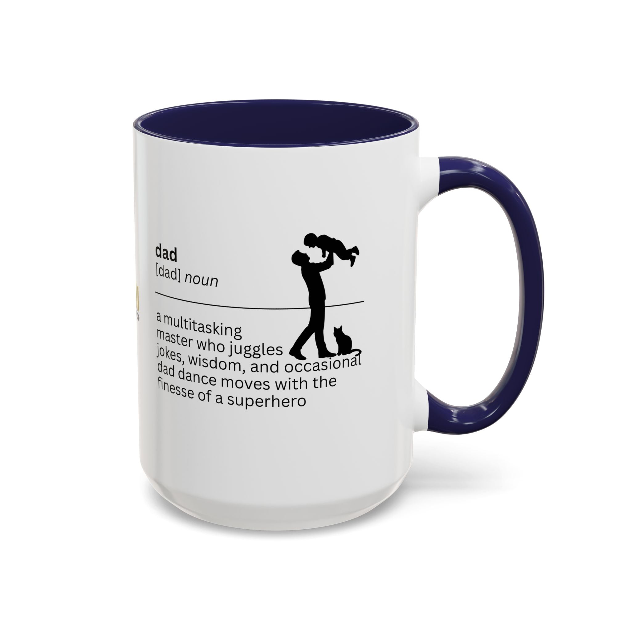 Dad Multitasking Accent Coffee Mug - Perfect Gift for Dads