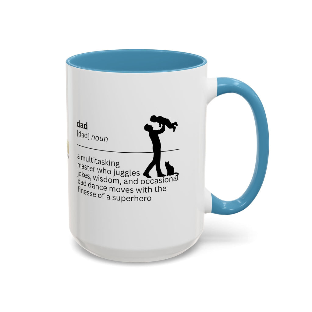 Dad Multitasking Accent Coffee Mug - Perfect Gift for Dads