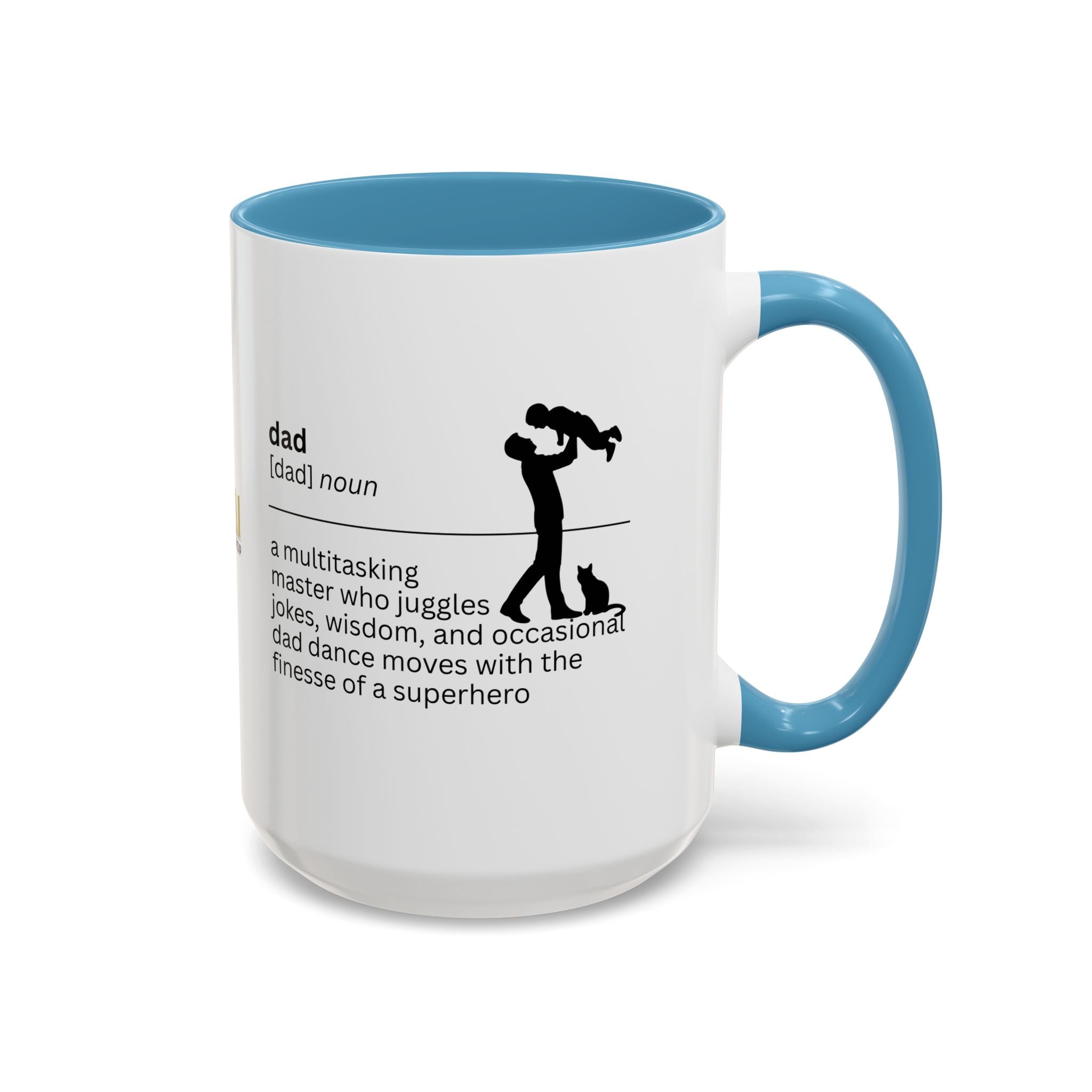 Dad Multitasking Accent Coffee Mug - Perfect Gift for Dads