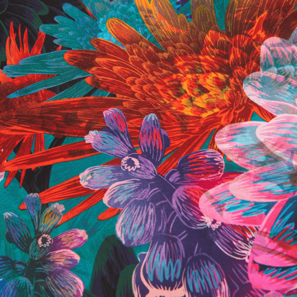 Daisy | 28" Mulberry Silk Furoshiki Gift Wrap by Adam Klassen