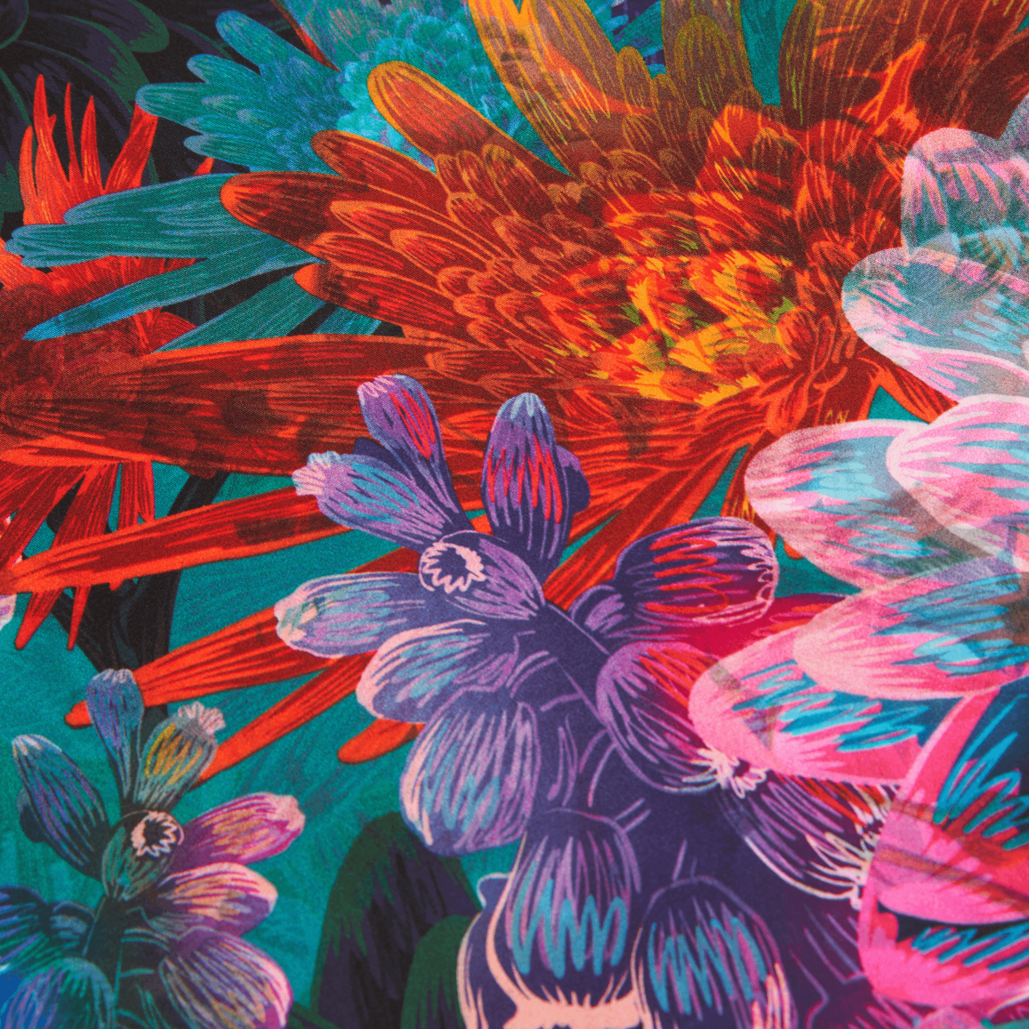 Daisy | 28" Mulberry Silk Furoshiki Gift Wrap by Adam Klassen