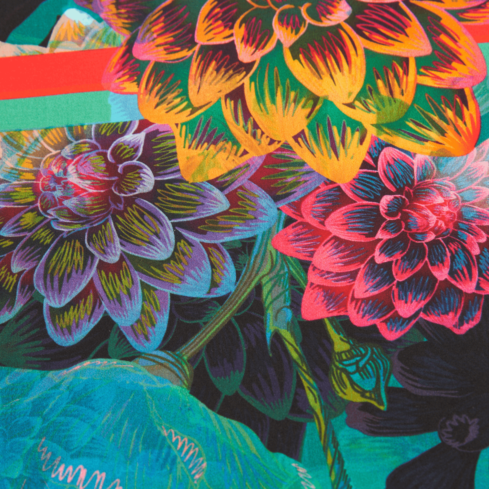 Daisy | 28" Mulberry Silk Furoshiki Gift Wrap by Adam Klassen