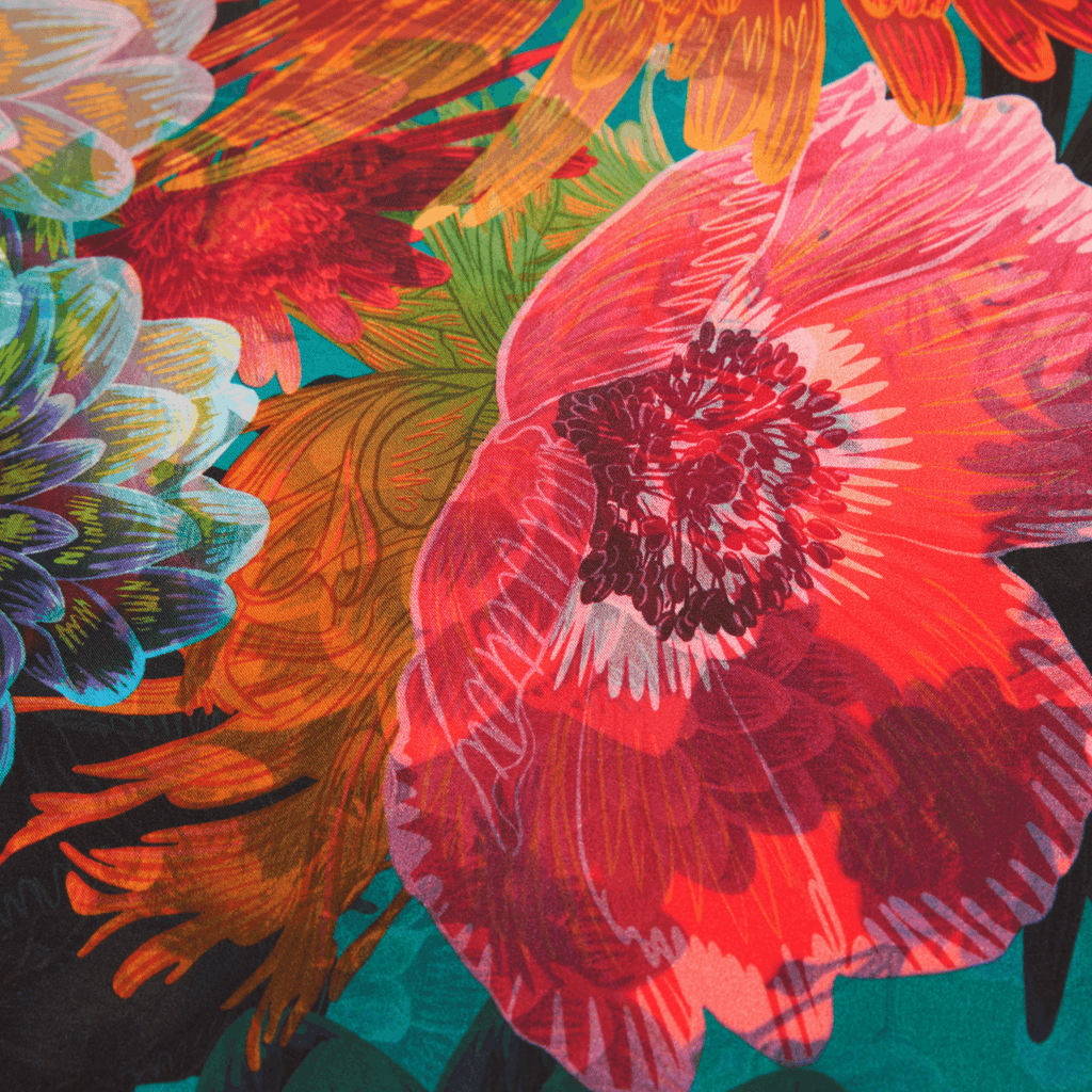 Daisy | 28" Mulberry Silk Furoshiki Gift Wrap by Adam Klassen