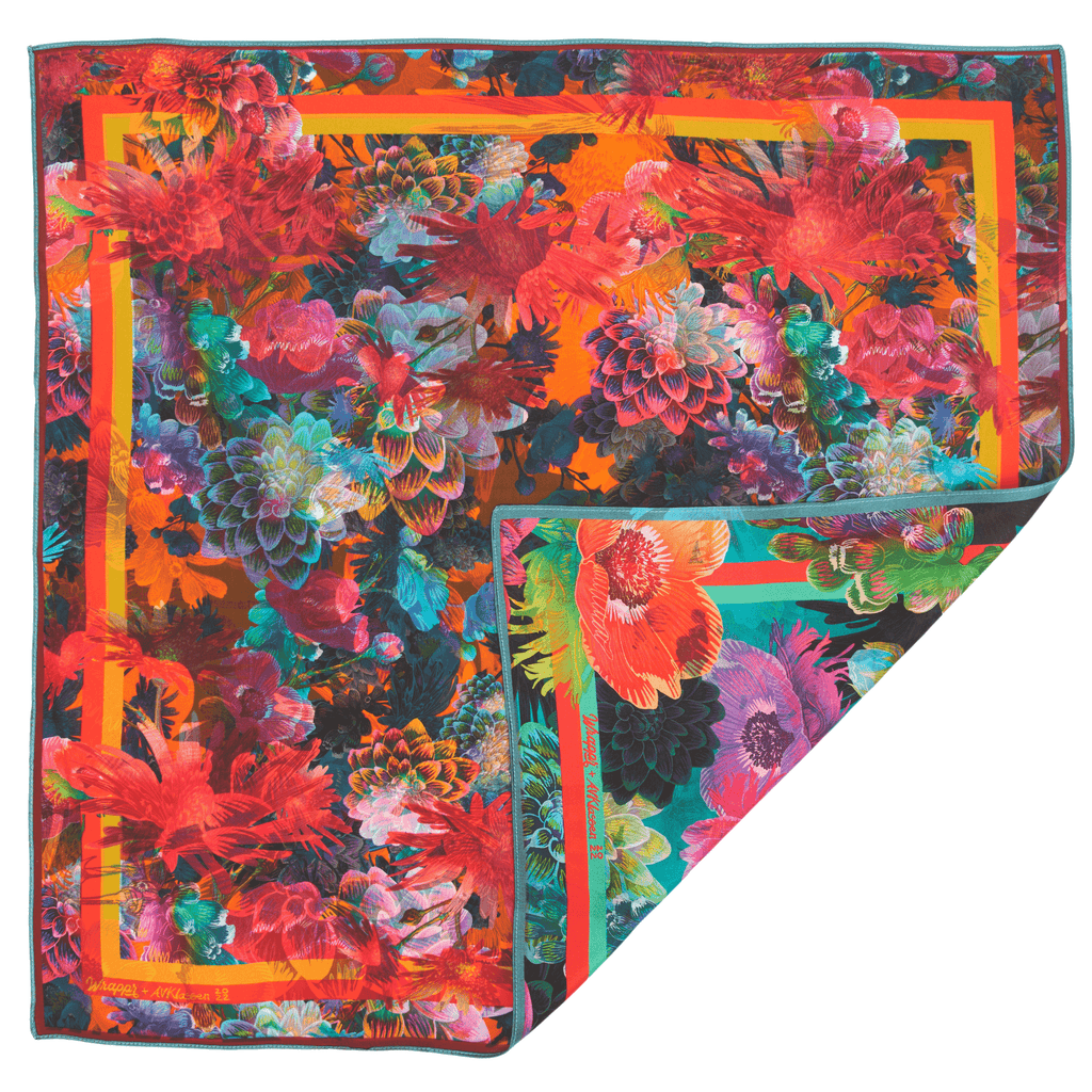 Daisy | 28" Mulberry Silk Furoshiki Gift Wrap by Adam Klassen