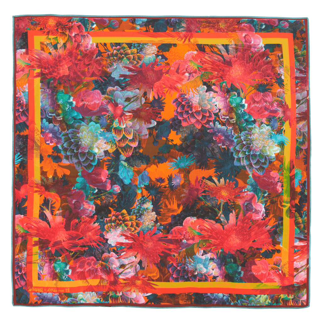 Daisy | 28" Mulberry Silk Furoshiki Gift Wrap by Adam Klassen