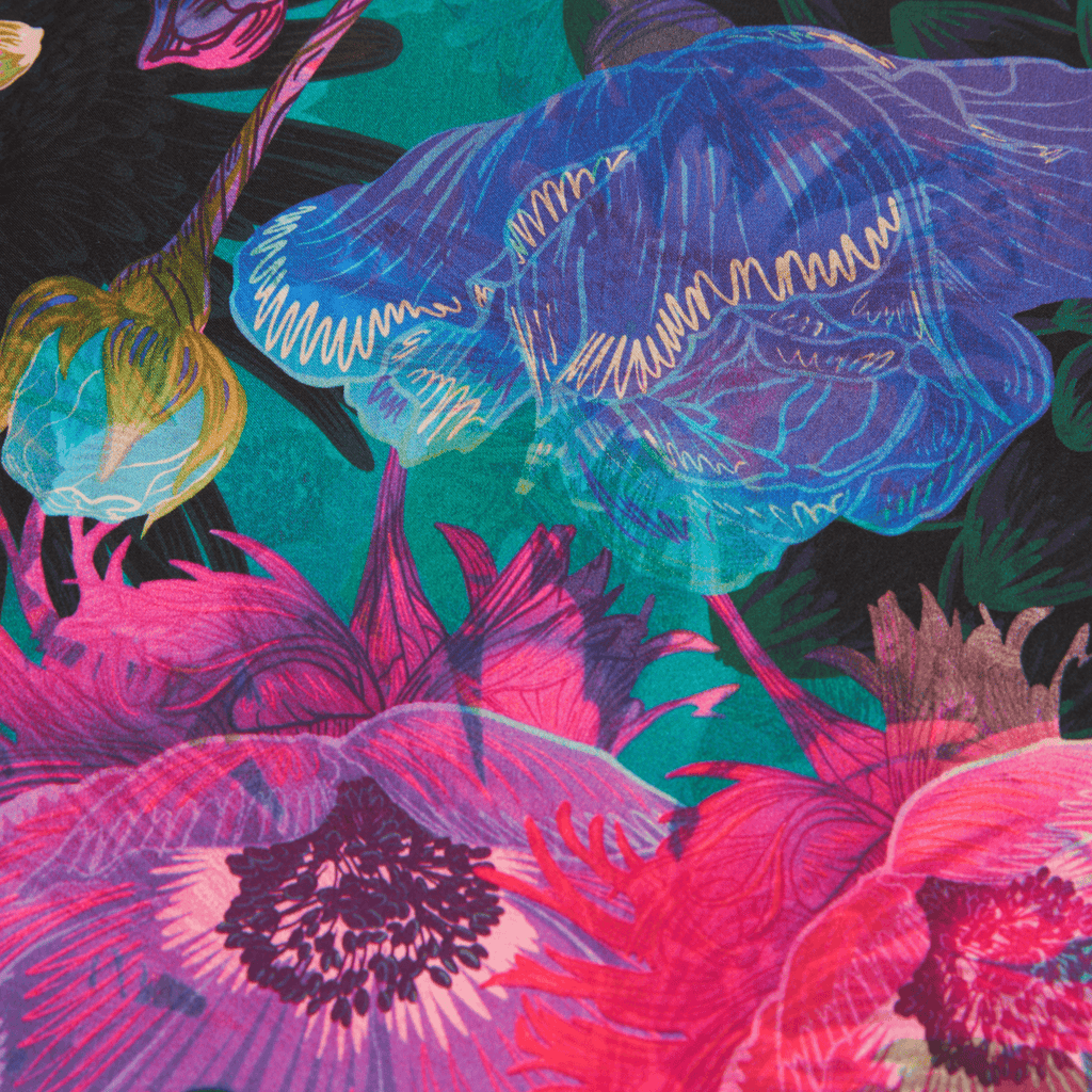 Daisy | 28" Mulberry Silk Furoshiki Gift Wrap by Adam Klassen