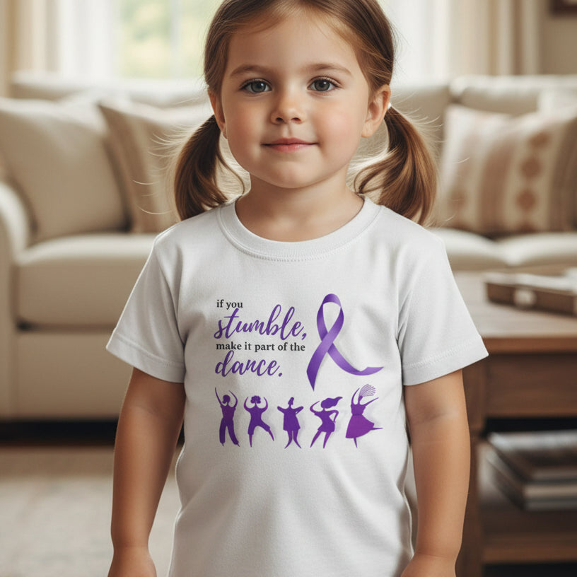 Dance Youth Epilepsy T-Shirt - Stylish Short Sleeve Tee for Passionate Young Dancers