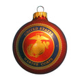 Marine Corps Glass Logo Ball Ornament