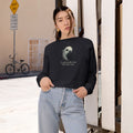 Dead Inside Cat-Lover Cropped Fleece Pullover