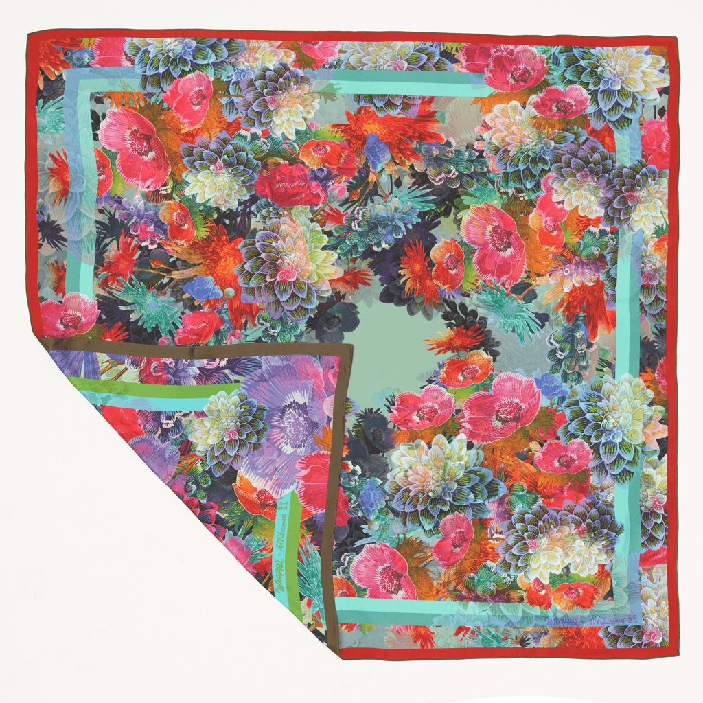 Delilah | 50" Mulberry Silk Furoshiki Gift Wrap by Adam Klassen