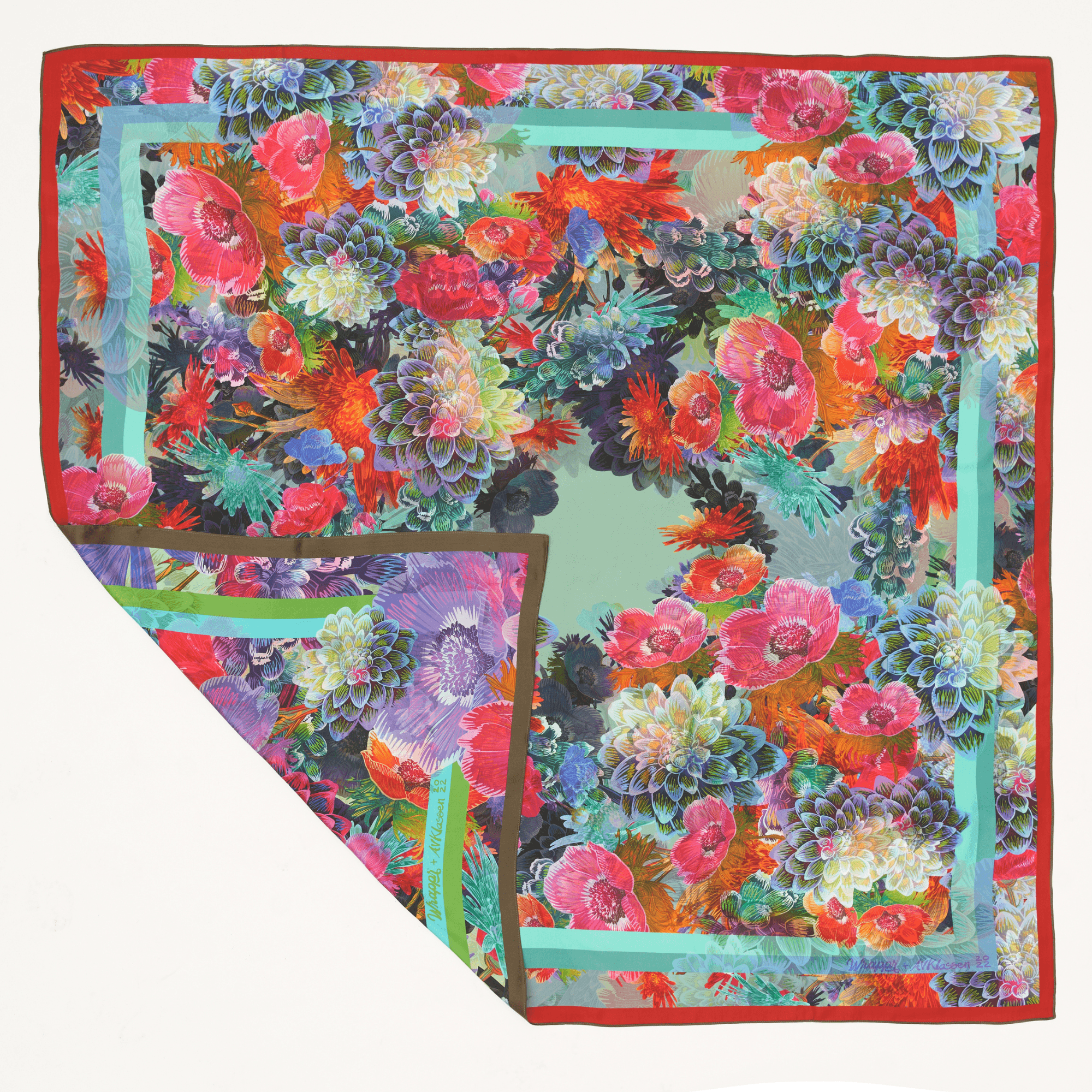 Delilah | 50" Mulberry Silk Furoshiki Gift Wrap by Adam Klassen