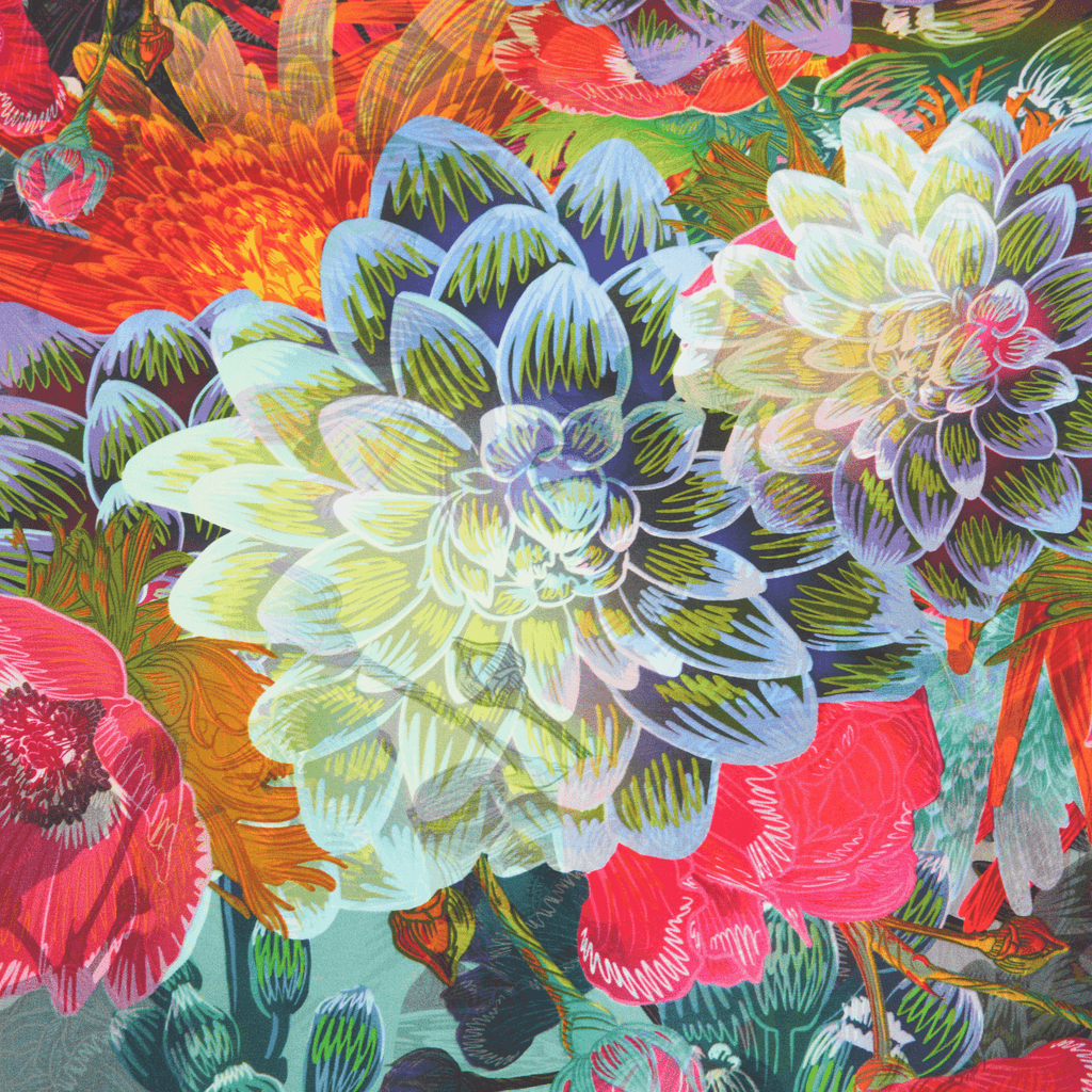 Delilah | 50" Mulberry Silk Furoshiki Gift Wrap by Adam Klassen