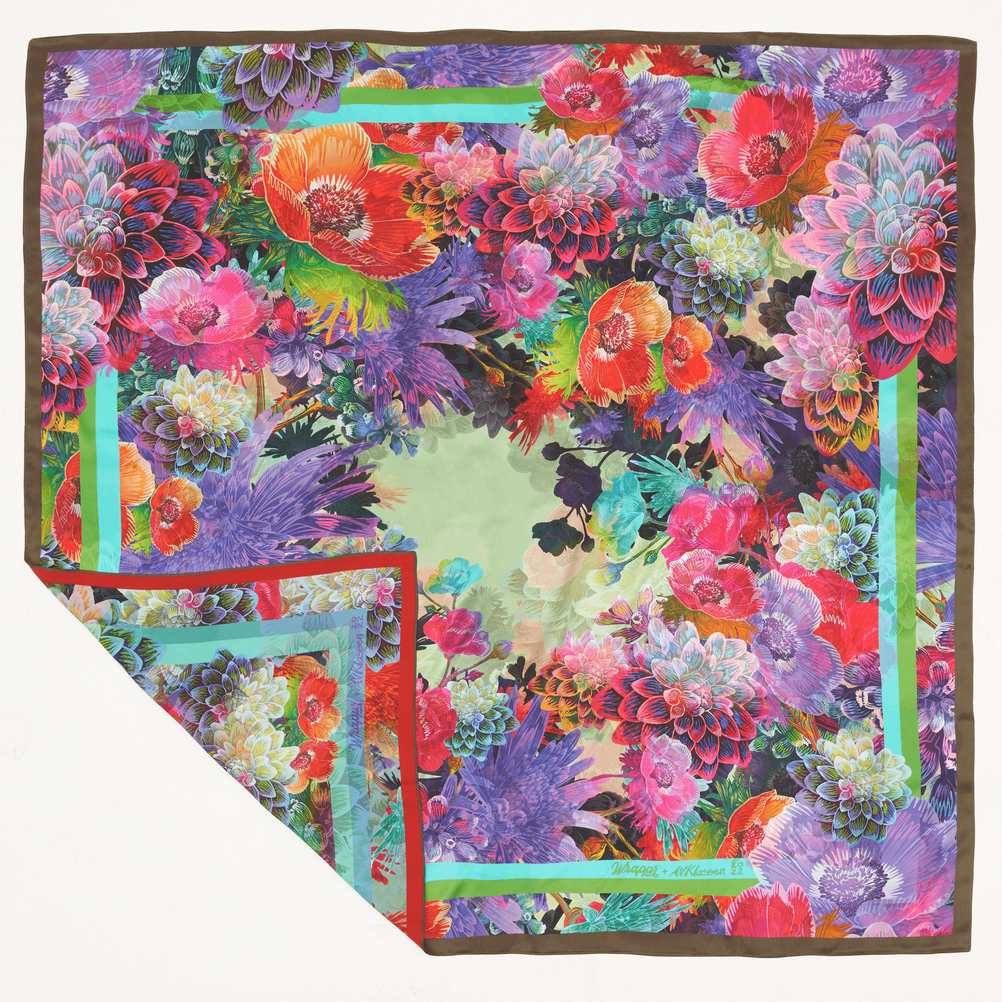 Delilah | 50" Mulberry Silk Furoshiki Gift Wrap by Adam Klassen
