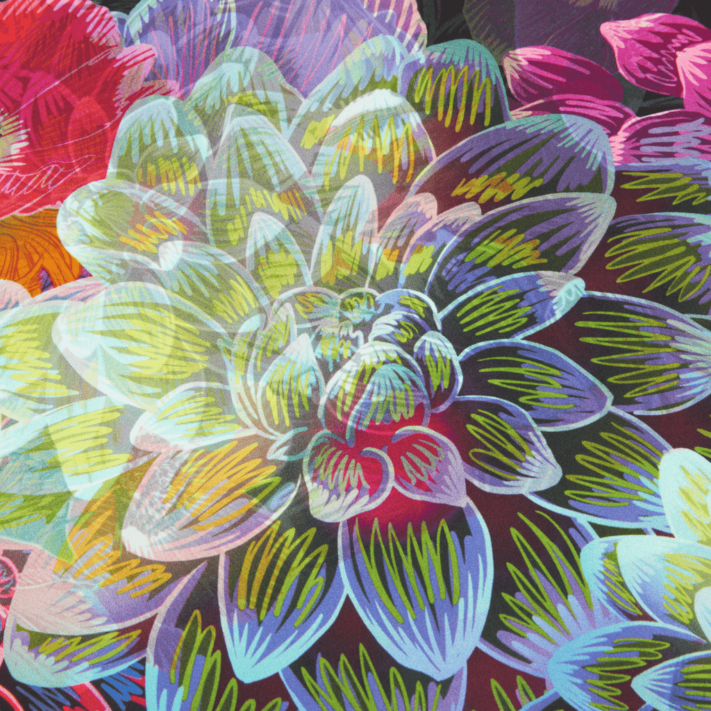 Delilah | 50" Mulberry Silk Furoshiki Gift Wrap by Adam Klassen