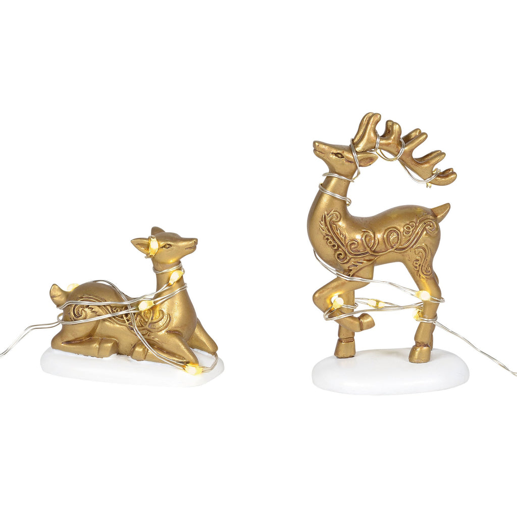 Lit Deer Yard Decor