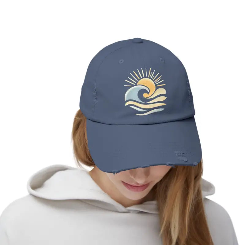 Ocean State Styles Baseball Cap Sun Wave Graphic Edition