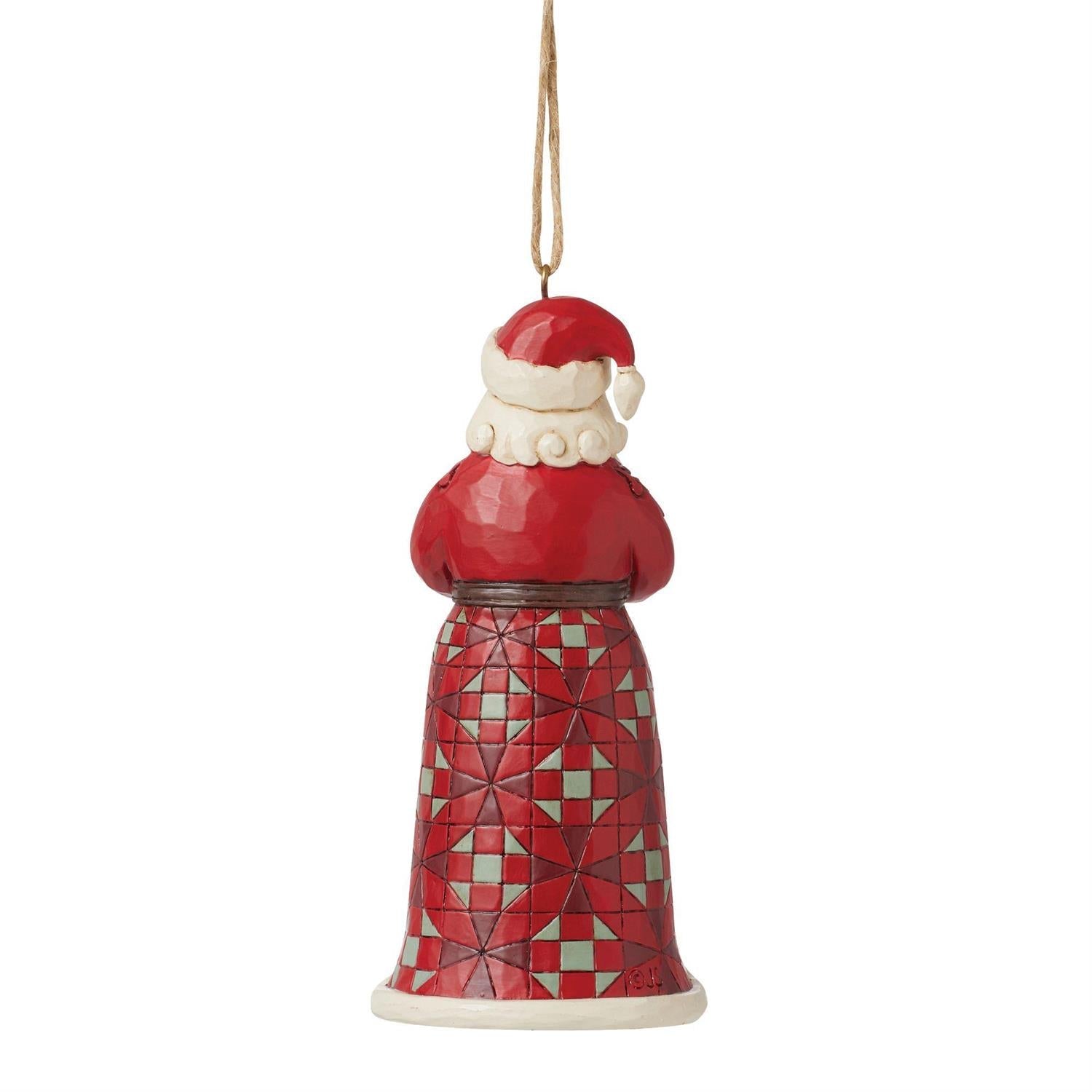 Santa Trims the Tree Ornament