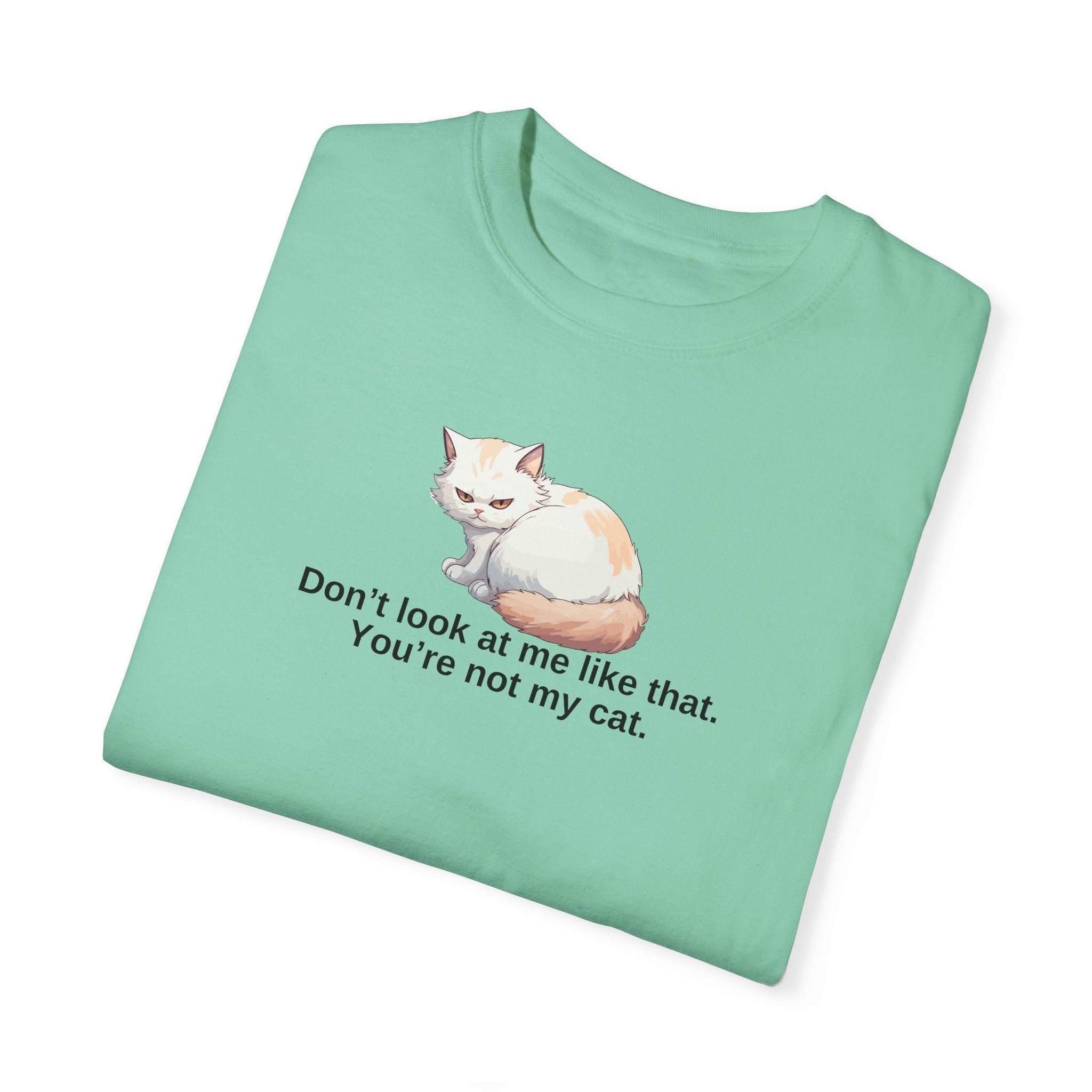 Don’t Look at Me Like That, You’re Not My Cat Unisex Garment-Dyed T-Shirt